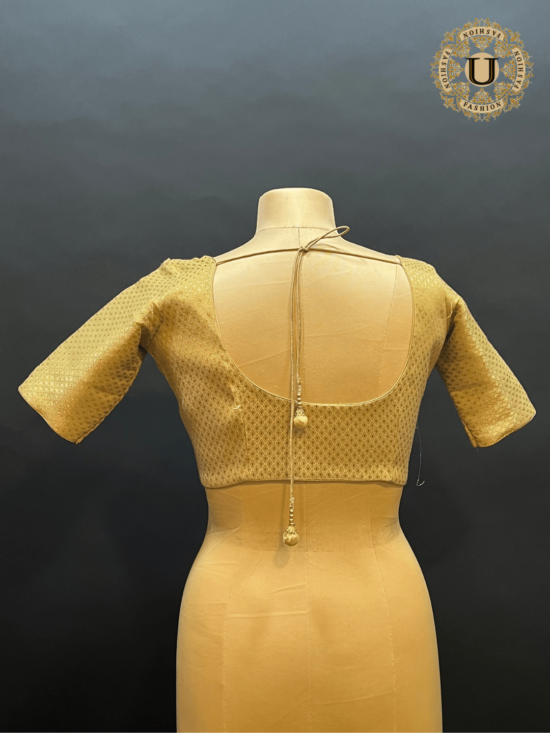 Gold Brocade Blouse – The Essential Silk Saree Companion U fashion