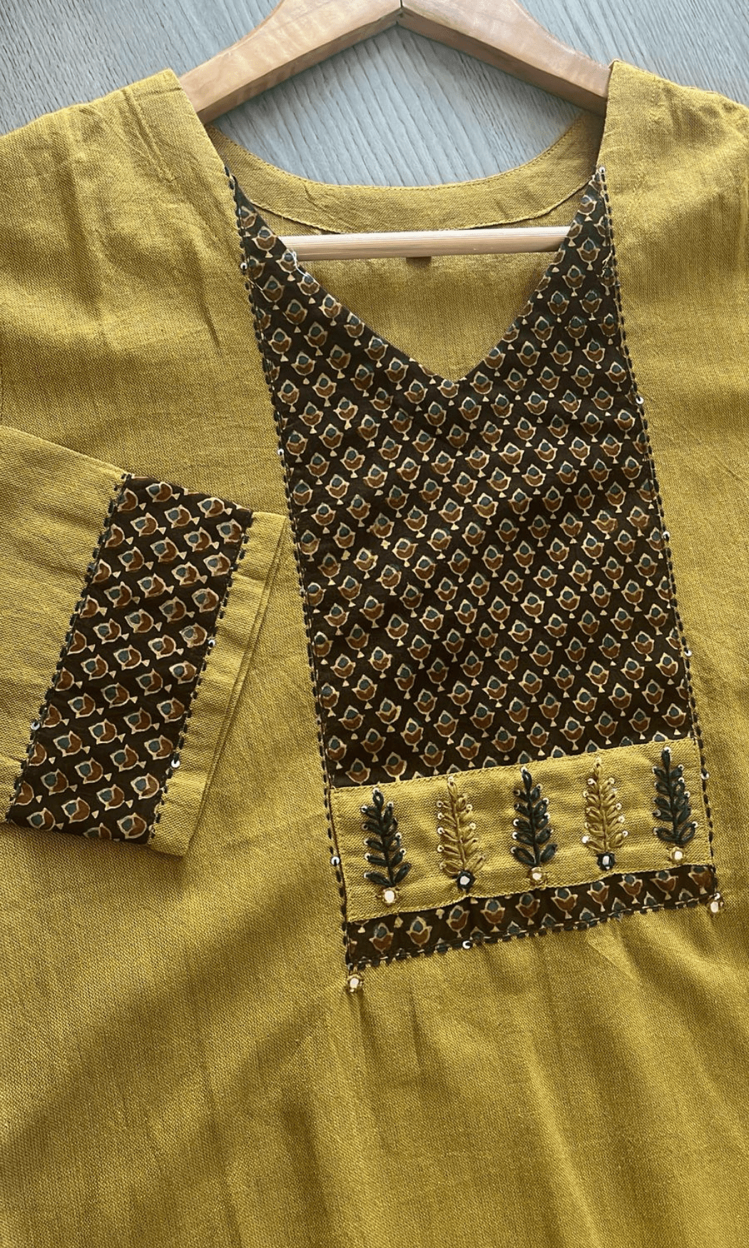 Mehendi Green Cotton Long Kurti S U fashion