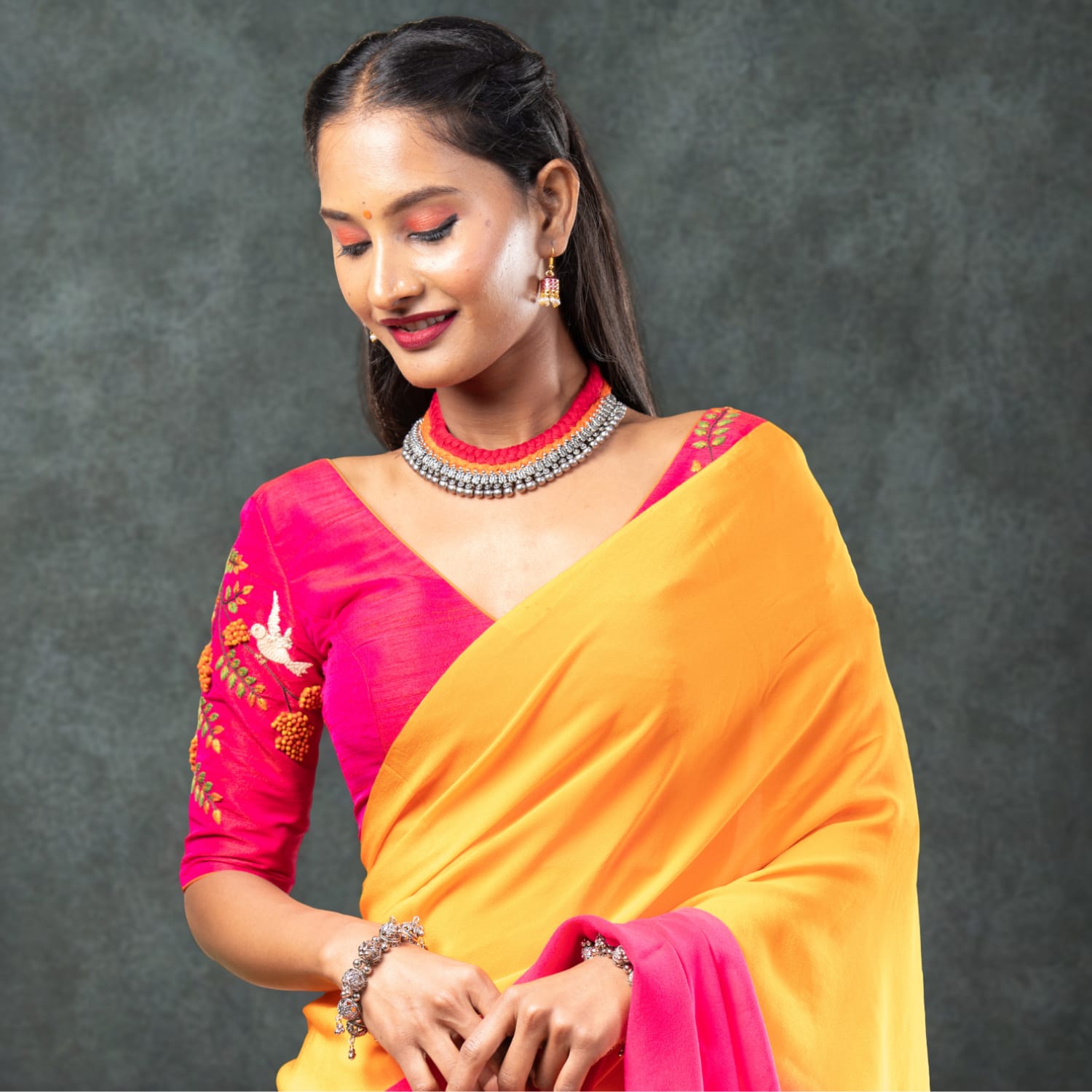 SAREE & BLOUSE COMBO - U fashion