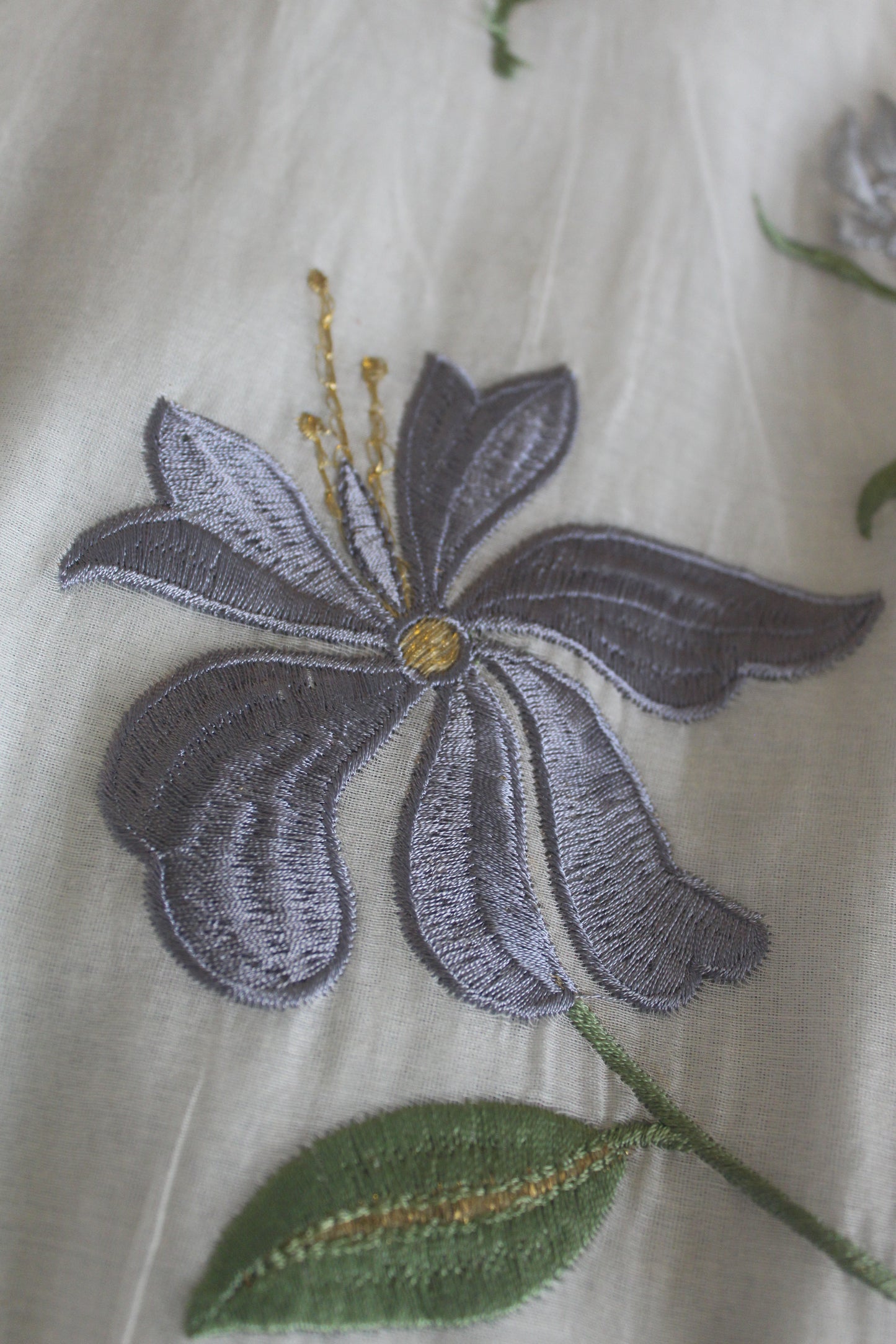 White Printed Kurti Set