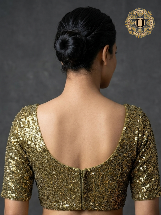 Vintage Gold Sequence Blouse