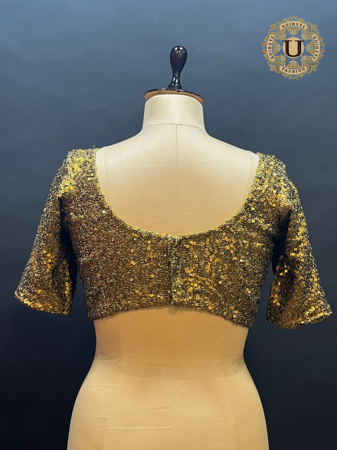 Vintage Gold Sequence Blouse