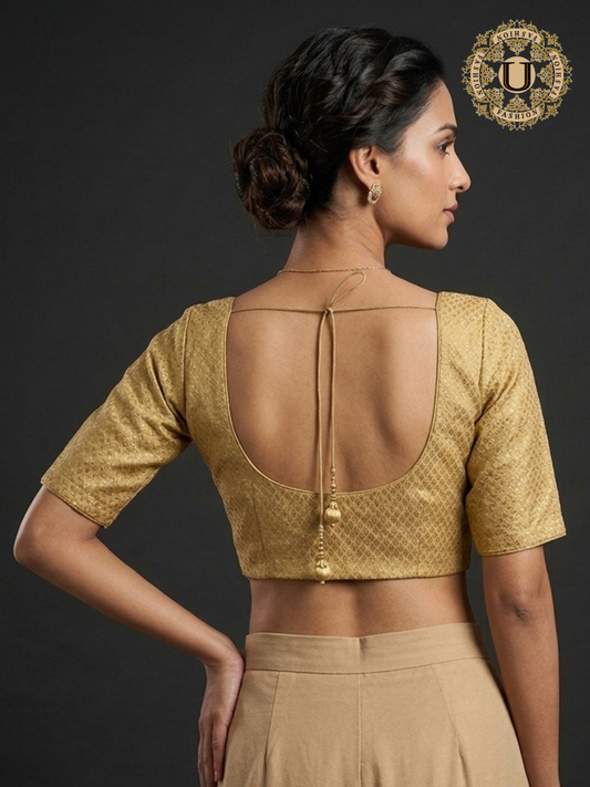Gold Brocade Blouse – The Essential Silk Saree Companion